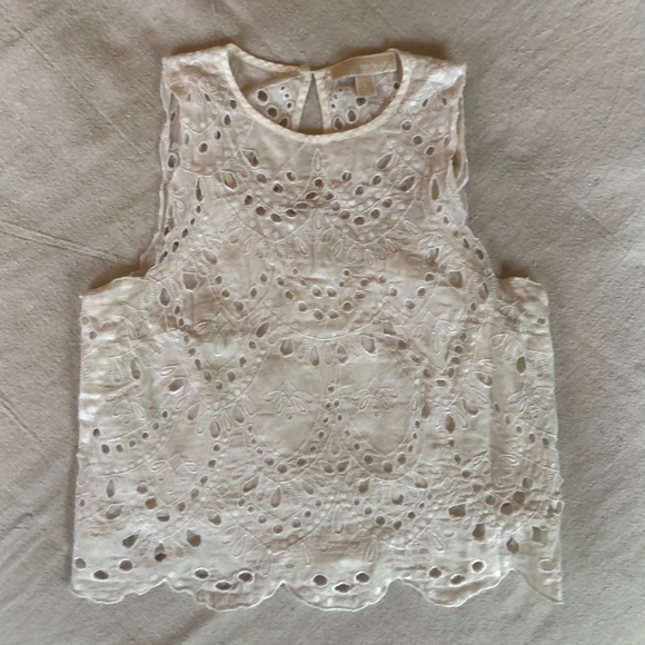 Michael Kors cotton eyelet top - Picture 1 of 4